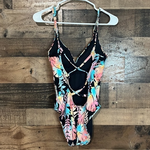 Sunsets California Tropical One Piece Swimming Suit Size M - Picture 4 of 4